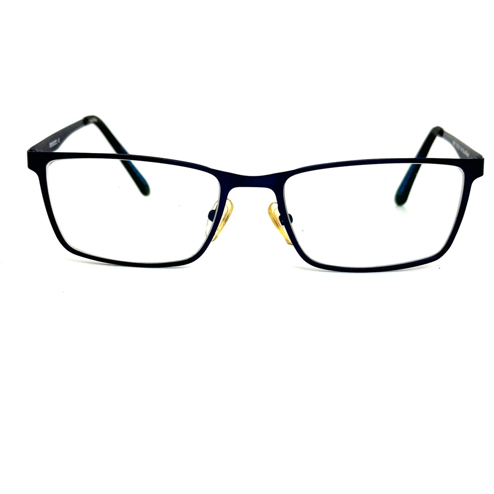 Matsumoto‎ Mat 3 Matte Black/Blue Rectangle Eyeglasses Frames 53-17-140 H14837